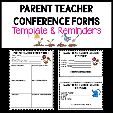 Parent Teacher Conference Forms Templates And Reminders Parents As