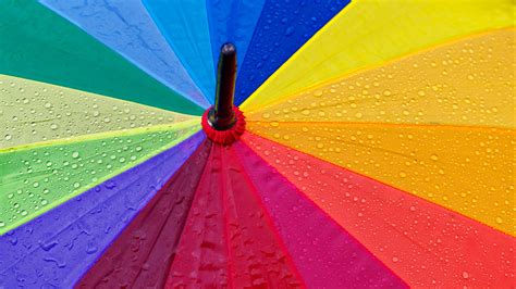 Download Wallpaper 3840x2160 Umbrella Drops Colorful