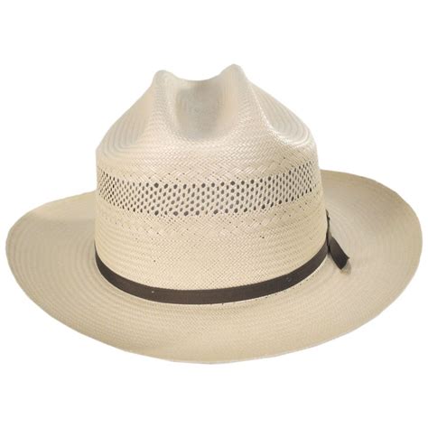 Stetson Open Road 10x Shantung Vented Straw Western Hat Straw Hats