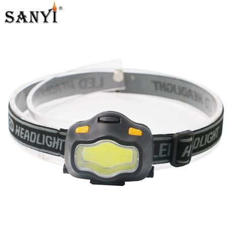 Mini Waterproof Cob Led Headlamp 800lm 3 Modes Red Warning Safety