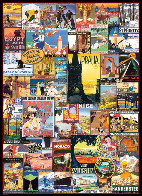 Vintage Ads Travel World Jigsaw Puzzles At Eurographics Travel Ads