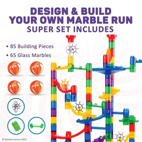 Marble Genius Marble Run 150 Complete Pieces Maze Track Or Building