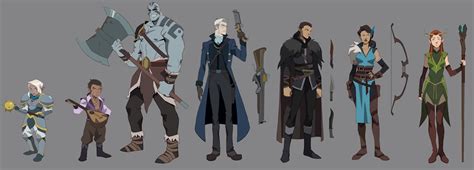 The Legend Of Vox Machina Line Up By Wizardbane On Deviantart