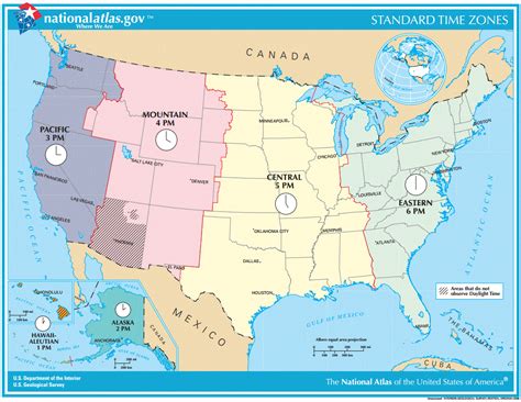 Us Map Of States Timezones Map Of U S Time Zones 3 Sa