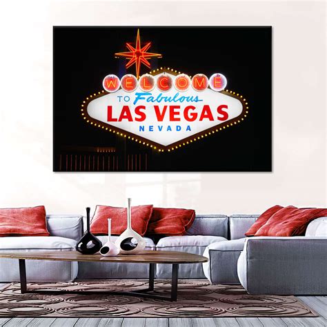 Las Vegas Sign Lights Wall Art Photography