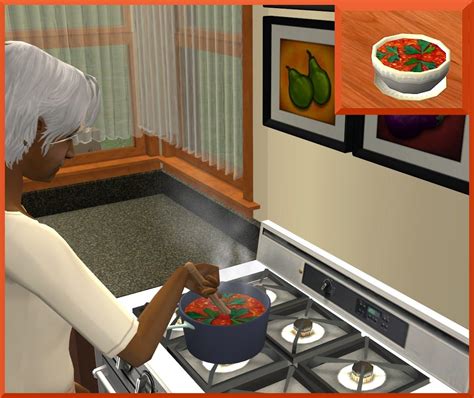 Theninthwavesims The Sims 2 Roasted Red Pepper Soup Roasted Red