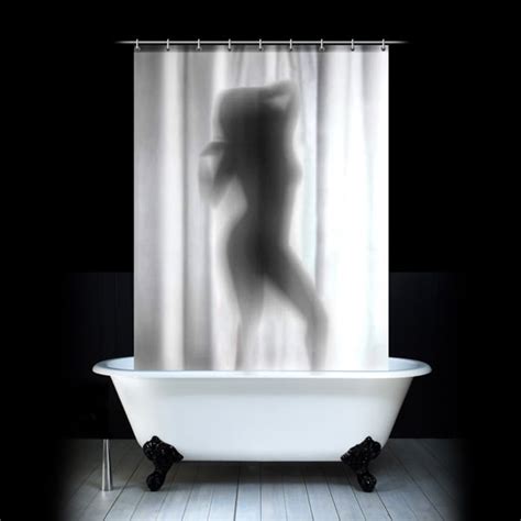 Sexy Shadow Shower Curtain Games Housewear Oddsailor Com