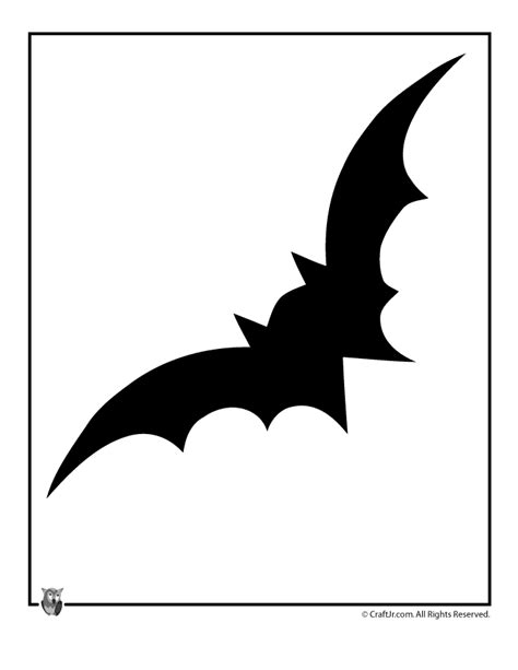 Bat Halloween Template Woo Jr Kids Activities