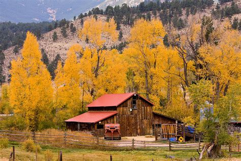 Rocky Mountain Autumn Ranch Landscape Photograph By James
