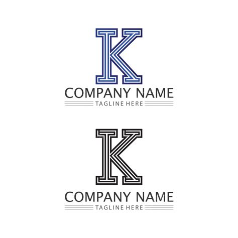 hình ảnh thiết kế một vector logo doanh nghiệp ấn tượng với chữ k theo kiểu phông chữ sáng tạo