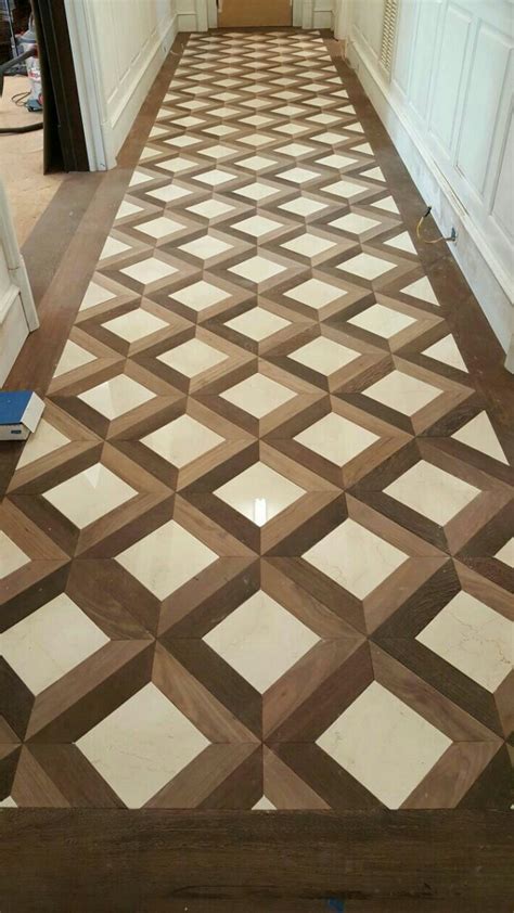 Stone Walnut And Wenge Monticello Custom Pattern Wood Flooring
