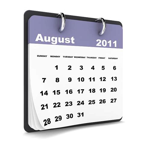 20 2011 August Calendar Stock Photos Pictures And Royalty Free Images
