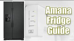 Amana Side by Side Refrigerator: How to Use Forced Defrost, Find Error Codes and Troubleshoot
