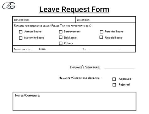 Employee Leave Application Form Template Postermywall 50 Off