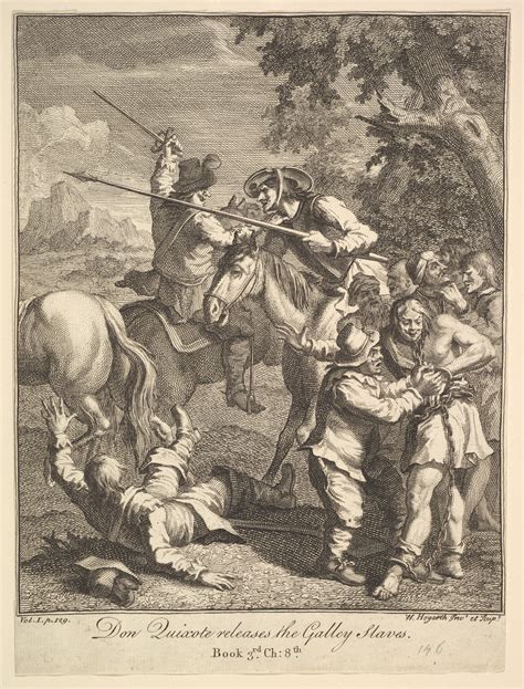 William Hogarth Don Quixote Releases The Galley Slaves Six