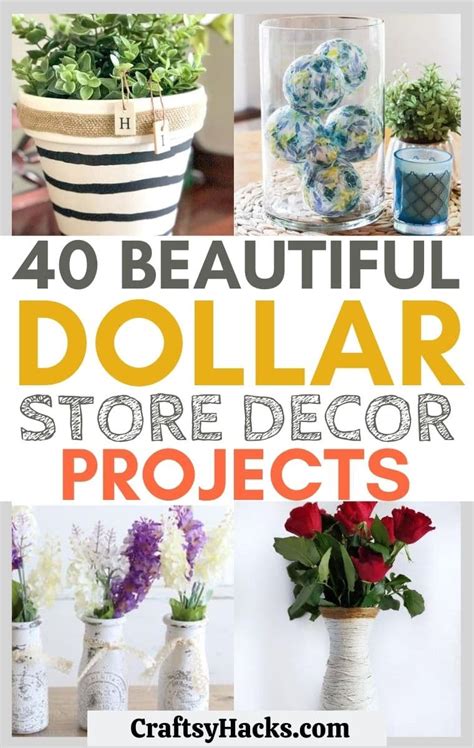 40 Dollar Store Home Décor Projects Craftsy Hacks