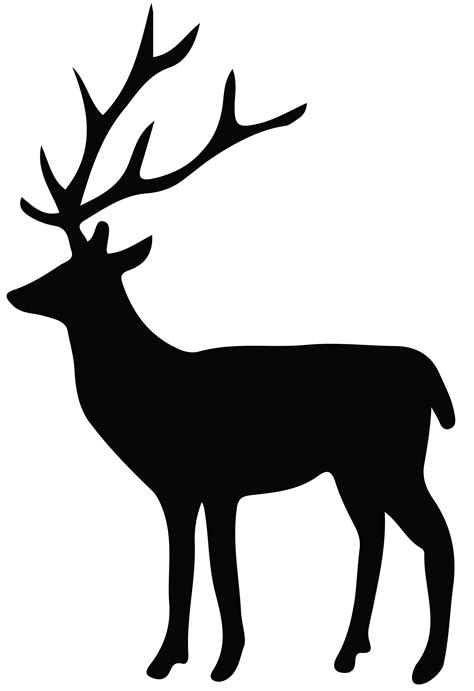 Reindeer Silhouette White Tailed Deer Clip Art Deer Silhouette Png