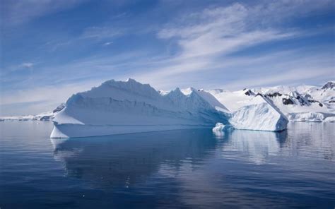 Glacier Iceberg Under White Clouds Blue Sky During Daytime Hd Nature