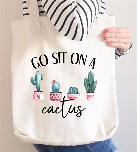 But once in place, a cactus is unlikely to remain a solitary specimen for long.• such glass fittings include mixing coils and cactus fittings.• Cactus Tote Bag - Cactus Bags - Go Sit On a Cactus - Gift ...