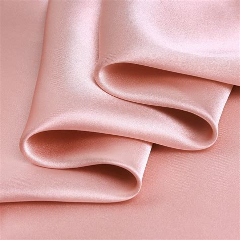 Silver Pink Charmeuse Fabric 100 Pure Silk For Fashion