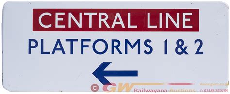 London Underground Enamel Station Sign Central Lt Modern Image