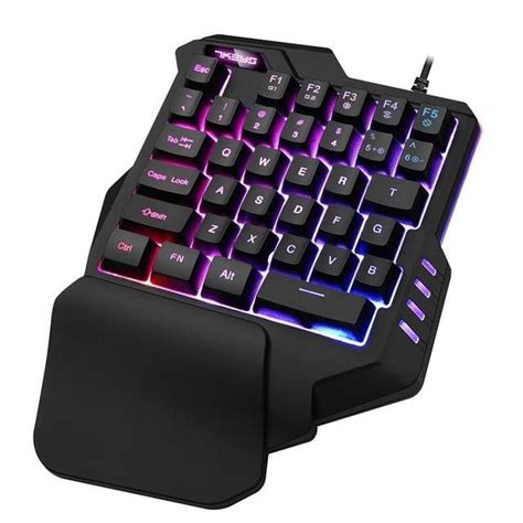 One-Handed Left side Mechanical Keyboard With Support For LOL/Dota/OW