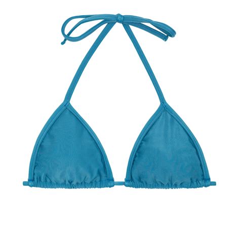 Bikini Tops Blue Sliding Triangle Bikini Top Top Beach Nilo Micro