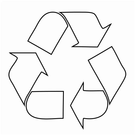 blue printable recycle symbol clip art library