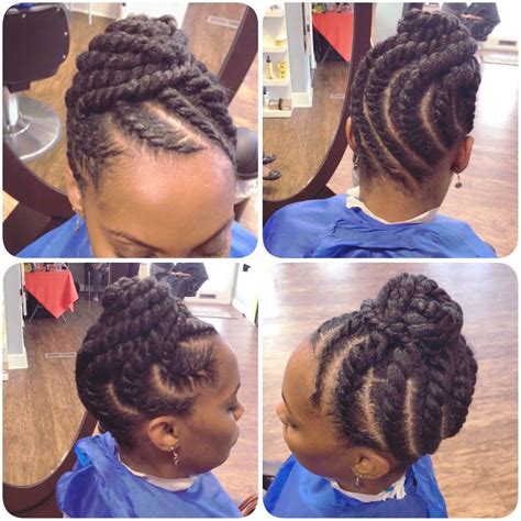 Two strand twists are a common hairstyle in the natural hair community. Two-strand flat twist updo | Natural hair styles, Natural hair twists, Natural hair twist out