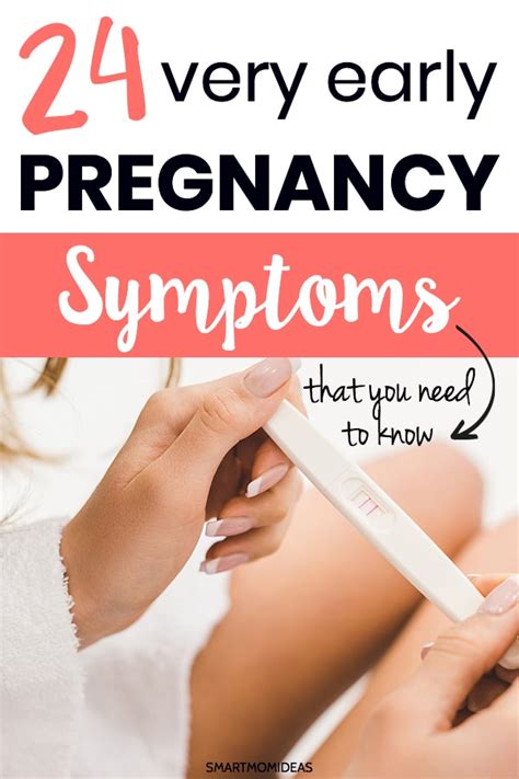 24 Very Early Signs Of Pregnancy Smart Mom Ideas