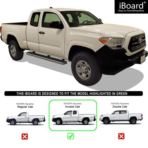 Iboard Running Boards 6 Inches Fit 05 20 Toyota Tacoma Access Cab Ebay