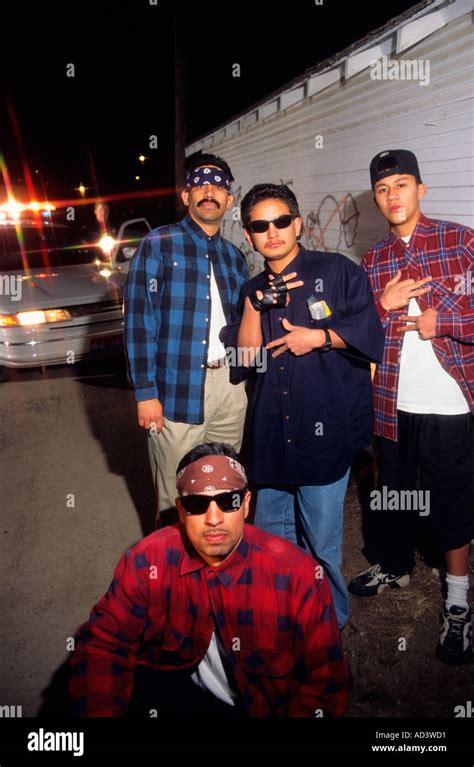Hispanic Gang Members Showing Gang Signs In Caldwell Idaho Photo