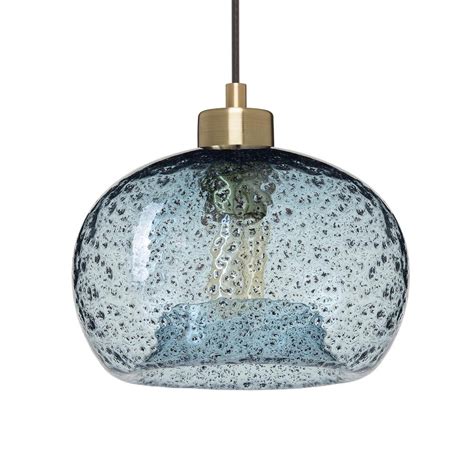 Casamotion 9 In W X 6 In H 1 Light Brass Rustic Seeded Hand Blown