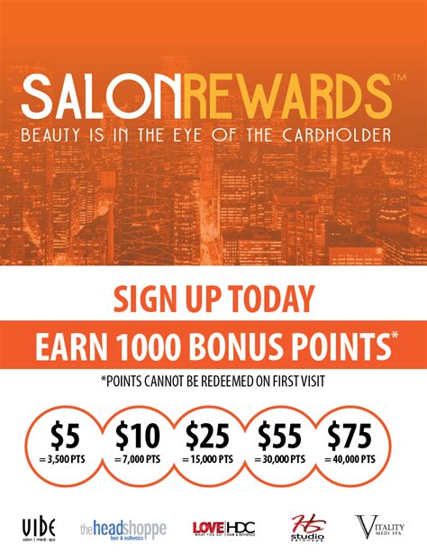 Earn 1000 Salon Rewards Bonus Points Hs Studio Salon And Spa In Halifax Ns