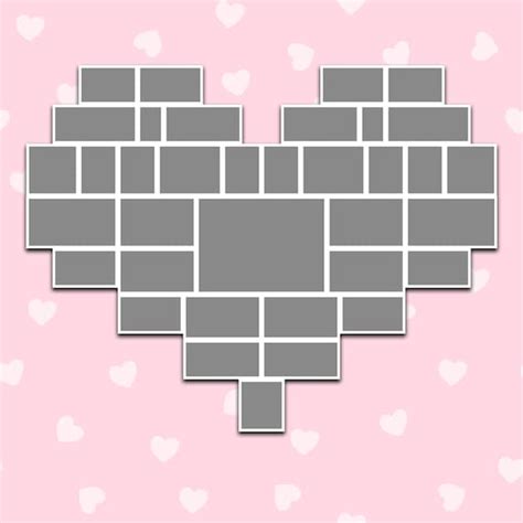 Heart Collage Template