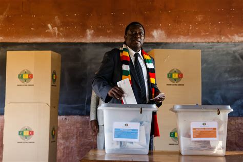 Zimbabwes Emmerson Mnangagwa Wins Presidential Election Marred By
