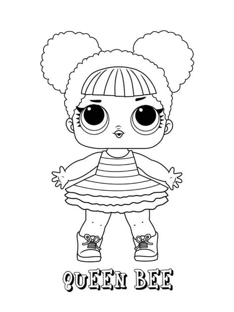 Lol Queen Bee Coloring Pages Halloweencoloringpages Lol Queen Bee