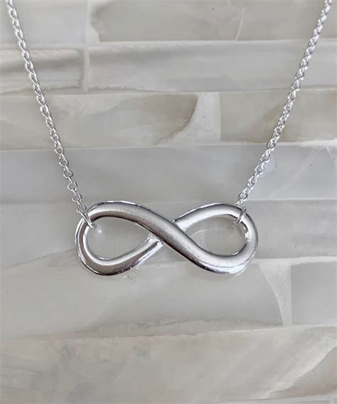 Sterling Silver Infinity Necklace Kandsimpressions