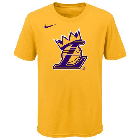 Browse through different shirt styles and colors. Nike Lakers Crown T-Shirt - Boys' Preschool - Clothing ...