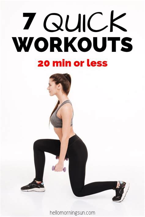 7 Quick Full Body Workouts 20 Minutes Or Less Quick Full Body