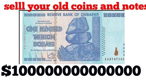 100 Trillion Dollar Note Zimbabwe World Currency Dollars World