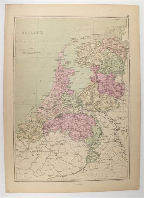 Holland Holland Map Antique Maps Map