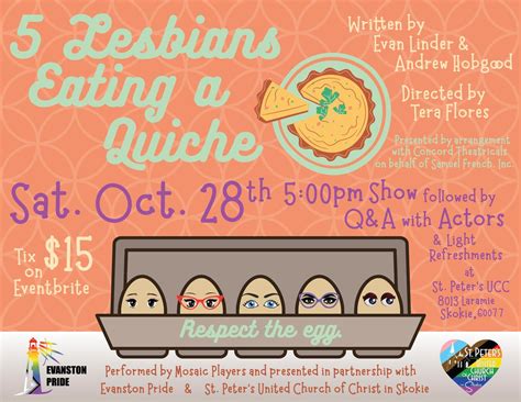 Oct 28 5 Lesbians Eating A Quiche Skokie Il Patch