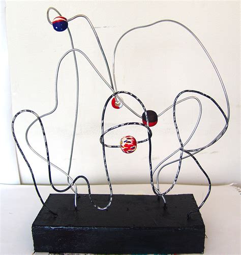 Cool Stuff Art Gallery Abstract Bead Wire Sculpture Art Project