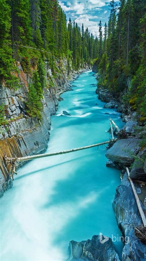 Numa Falls In Kootenay National Park British Columbia Canada