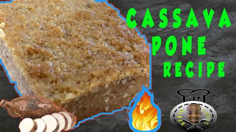 Guyanese Cassava Pone Recipe Kchintonic Youtube