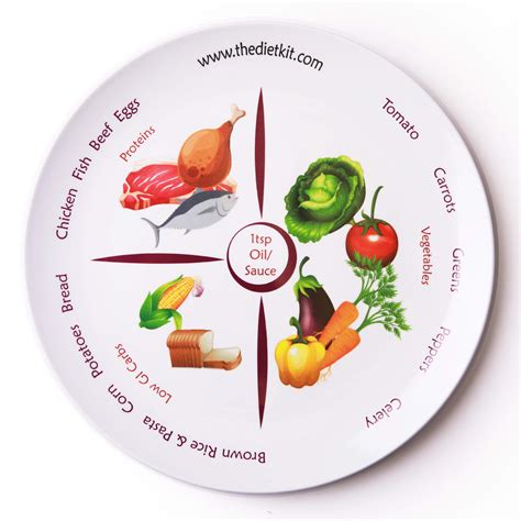 Buy The Diet Kit Perfect Portion Control Divided Diet Plate Online At