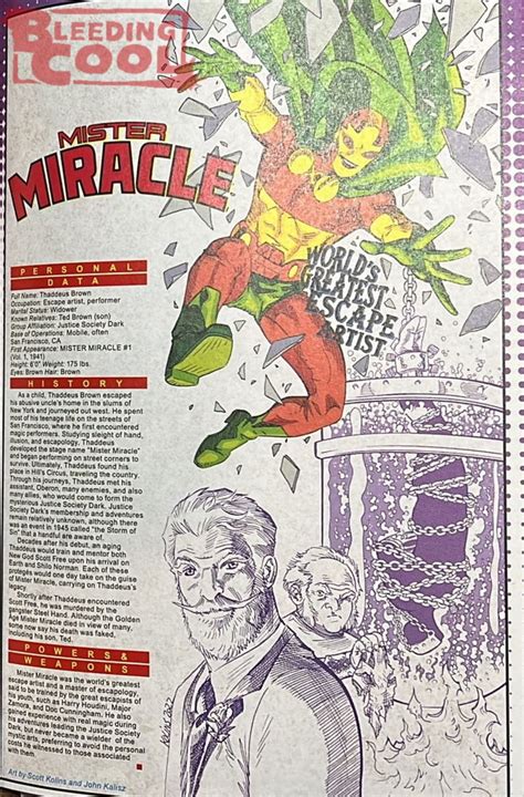 Who Is The Golden Age Mister Miracle In The Justice Society Dark