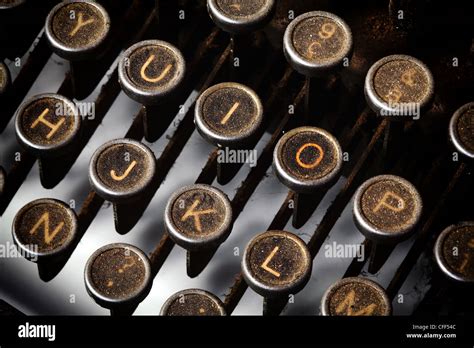 Closeup Of Vintage Typewriter Keyboard Stock Photo Alamy