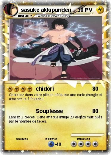 Pokémon Sasuke Akkipunden Chidori Ma Carte Pokémon